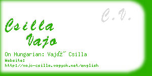 csilla vajo business card